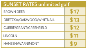 sunset golf rates