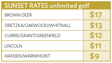 sunset golf rates