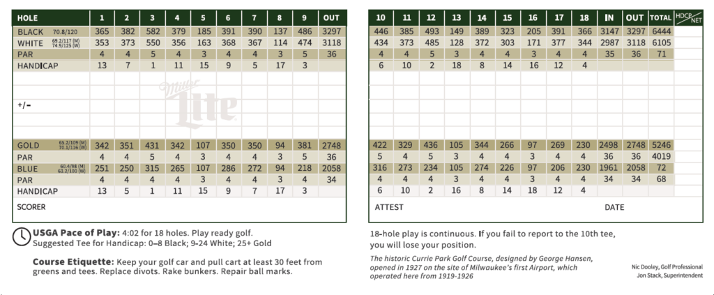 Course photo for Currie Park Golf Club